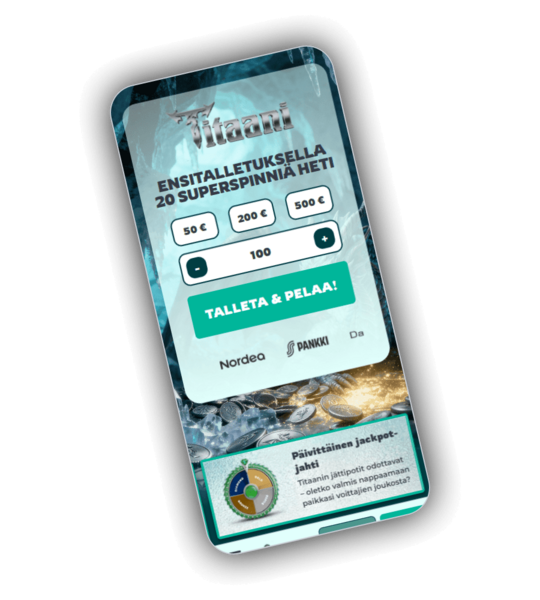 Titaani Casino lobby and game selection